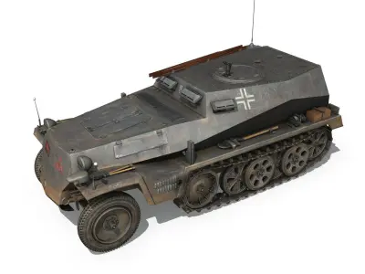 SD KFZ 253 - Beob Pz Wg - StuG Abt 191 3D model