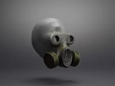 Gas mask STALKER ubludok Low-poly 3D model