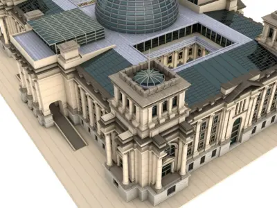 Reichstag building 3D model