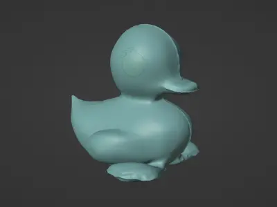 Inflatable Duck Toy 3D model