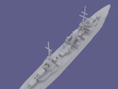 HMS Ajax 3D print model