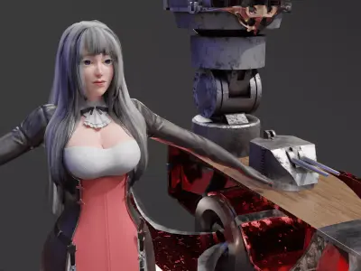 Azur Lane Dunkerque Low-poly 3D model