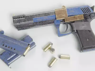 Mutineer MK-1 Handgun Low-poly 3D model