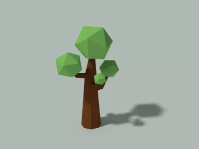 Low Poly Tree Low-poly 3D model
