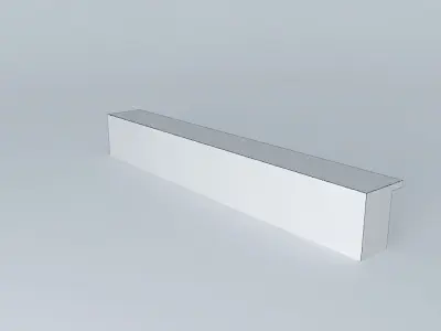 Asymmetrical bench Free 3D model