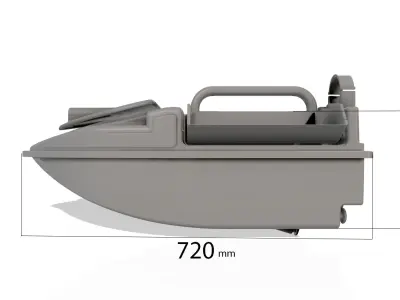 Boat Bait Carp Fishing 3D print model M-FISH-3D Printable 3D print model