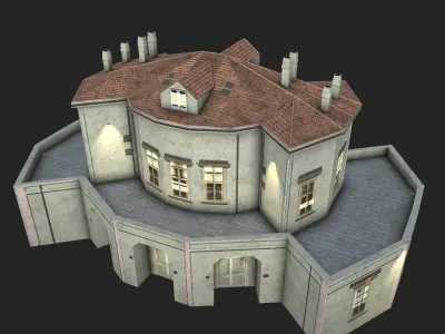 Casina Vanvitelliana Low-poly 3D model