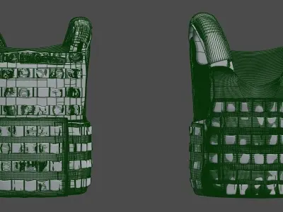 SOLDIER Bulletproof Vest 02 3D model