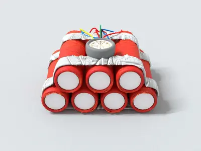 laos Game Bomb Low-poly 3D model