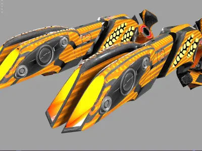 SCIFI Weapon  Low-poly 3D model