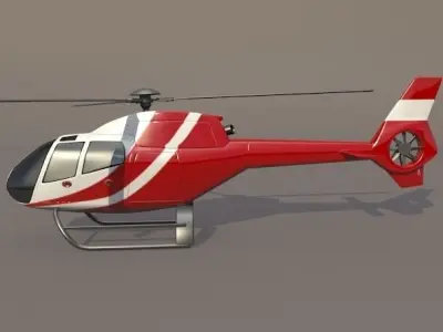 Eurocopter Colibri EC-120B civil helicopter 3D model