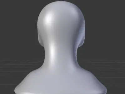 Anthro Furry Head Base 3D model