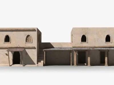 Arab x5 Low-poly 3D model