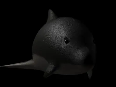 Dolphin Rigged Low-poly 3D model