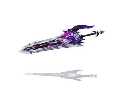 Corrupted Holy Sword Low-poly 3D model