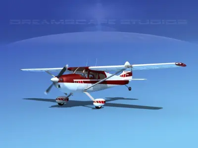 Cessna 170 V10 3D model