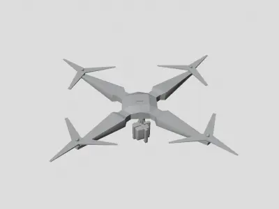 Low Poly DRONE CAMARA free Free low-poly 3D model