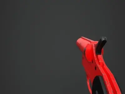 FlareGun PBR pistol Low-poly 3D model
