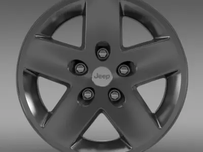 Jeep Wrangler Rubicon rim 3D model