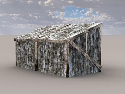 Rusty Old Shack 3D model