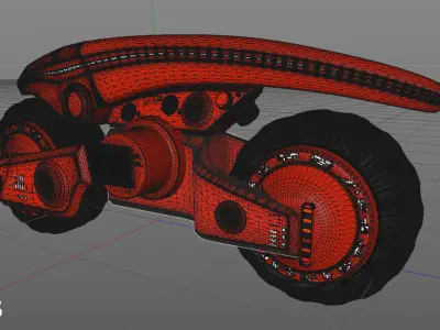 Alienbike V-Red 3D model