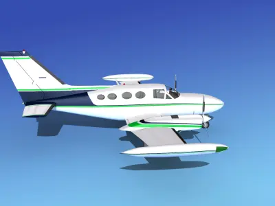 Cessna 421 Golden Eagle V09 3D model