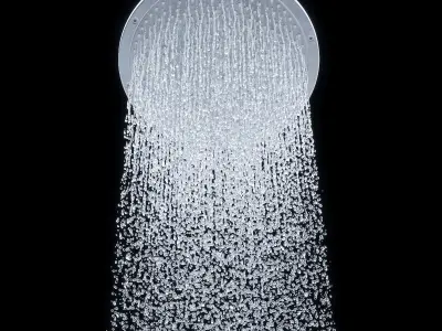 Ceiling Round Shower Axor 3D model