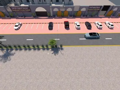 Commercial Residential Complex Project A110 SketchUp DWG 3D model