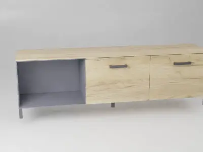 Furniture set - SANTES Low-poly 3D model
