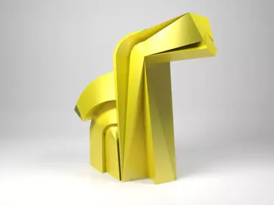 Mexican Skyscraper - Torre del Caballito Low-poly 3D model