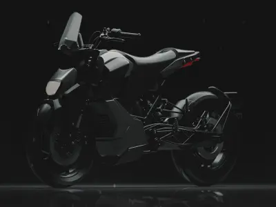 ZERO GRAVITY GLIDE Concept 3D Design of Futuristic Bike Free 3D model