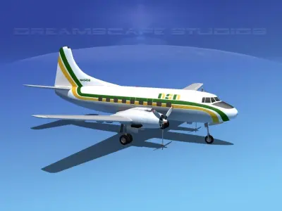 Martin 404 Atlantic Southeast  3D model