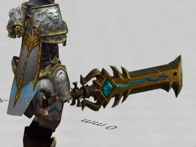 World of Warcraft Alliance Gardien F 3D Print 3D print model