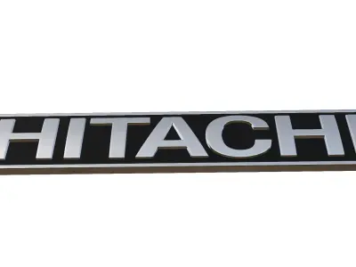 hitachi logo 3D model