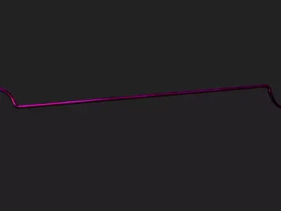 Double sided crook 3D model