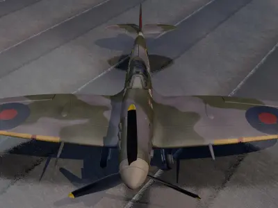 Supermarine Spitfire Mk-5b 3D model
