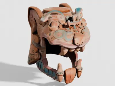 Maya sculptures Pack Low-poly 3D model