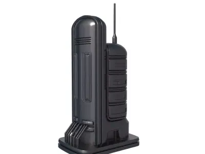 Sci Fi Energy Tower - Energy Tower stl  3D print model
