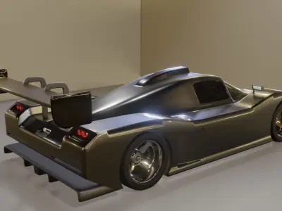 Le Mans Race Car Free 3D model