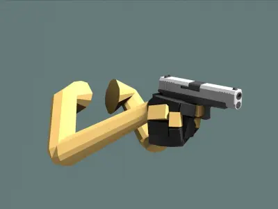 Low Poly FPS Starter Kit Low-poly 3D model