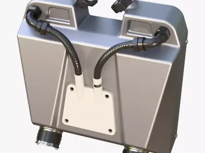 Dual Fuel Container SciFi M1 3D model