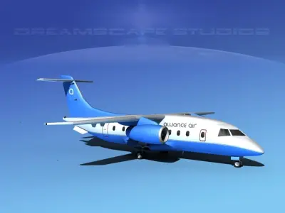 Dornier 328Jet Alliance Air 3D model