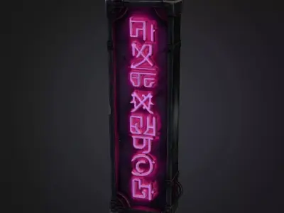 Cyberpunk Neon Signboard Pack - Stylized Sci-Fi and Horror
