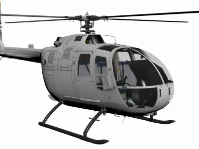 MBB BO-105 3D model purchase