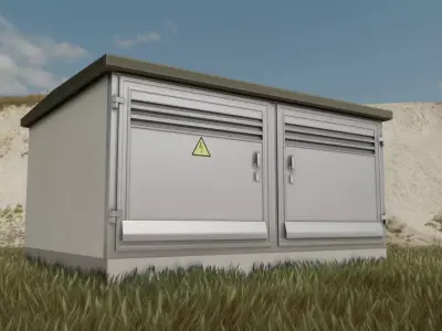 Transformer Station High-Poly Version 3D model
