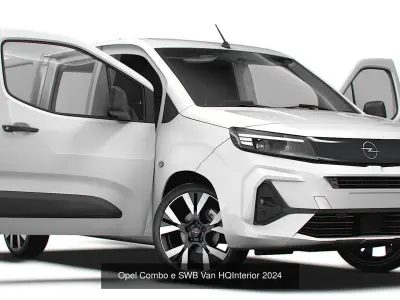 Stellantis Small E Van HQ Interior SWB 2024 3D Model Collection