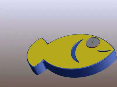 Fish Candle Holder Free 3D model