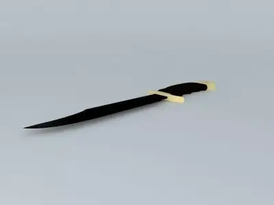 Bowie Hunting Knife Free 3D model