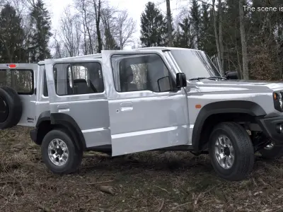 SUV Suzuki Jimny 2025 White 3D model