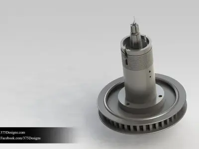 Harry Lucas Circular Knitting Machine Head Free 3D model